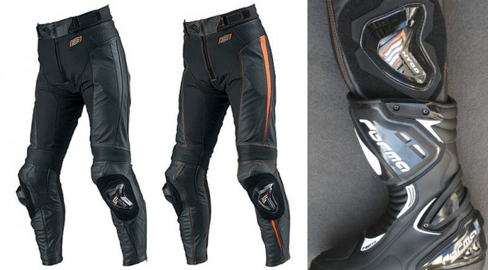 HYOD HSP709 MESH LEATHER PANTS(BOOTS-IN)